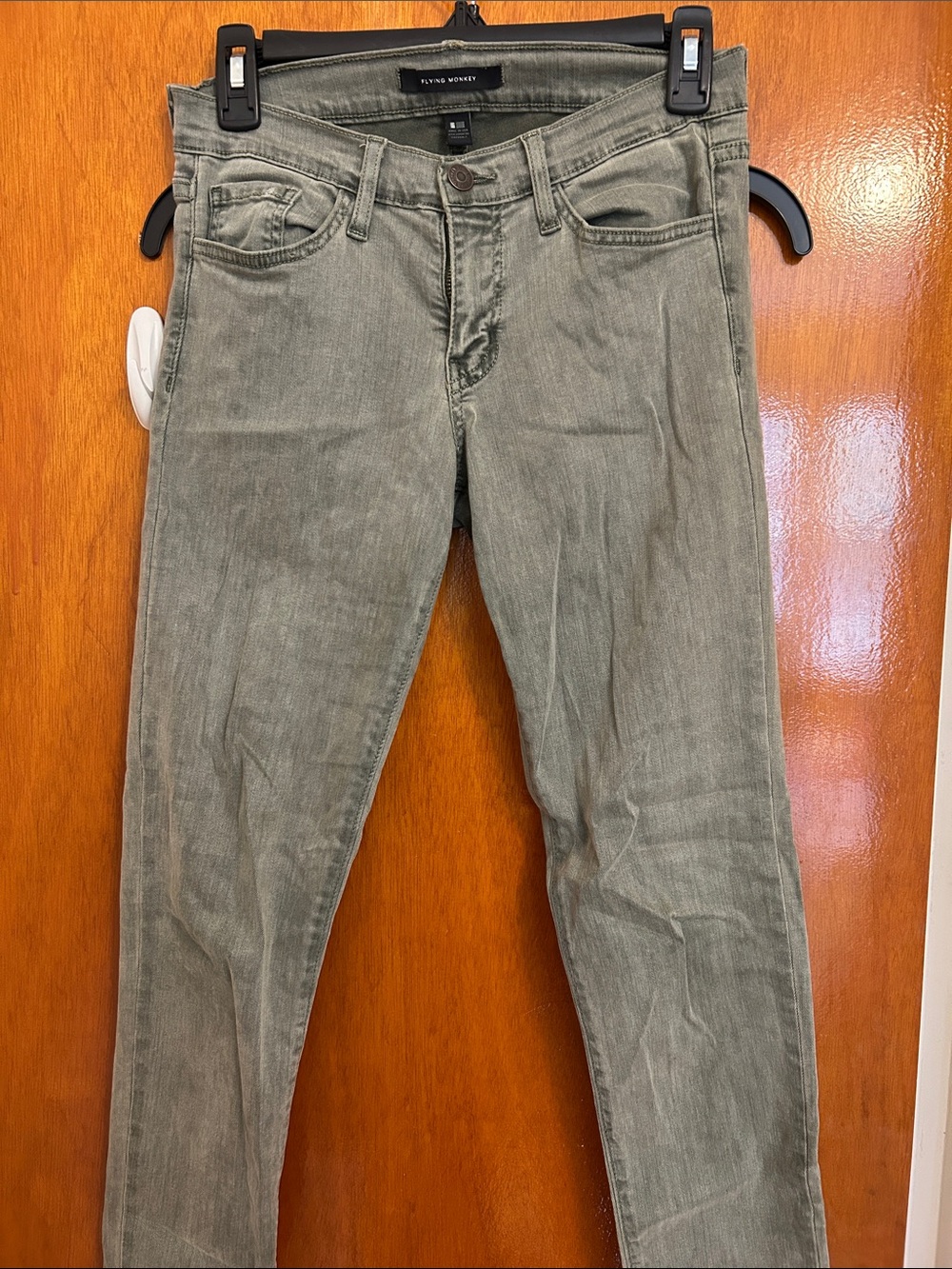 Flying Monkey Olive-Toned Skinny Jeans